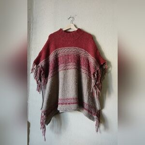 Free People Sweater Poncho Womens XS/S Oversized